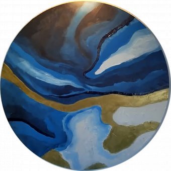 Painting "Deep sea" by painter Filipa Machado acrylic canvas at Jose Art Gallery