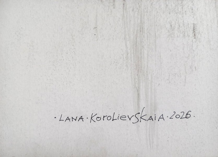 Zusätzliches Bild 2: Figurative Kunst Porträt Graphik "Der Fall", illustrator Lana Korolievskaia Tinte Karton 