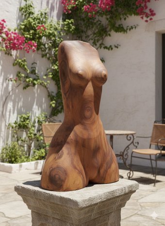 Escultura "Corpo", escultor Leo Adam Madeira na Jose Art Gallery