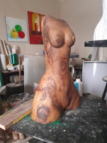 Additional view 2: Realism Formal Sculpture Body by sculptor Leo Adam Wood 