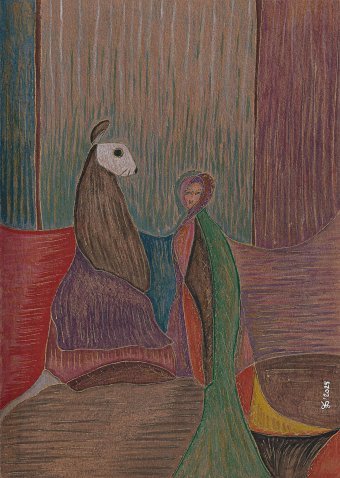 Графіка "Thumbelina. Meeting.", ілюстратор Ewa Dura змішана техніка папір в Jose Art Gallery