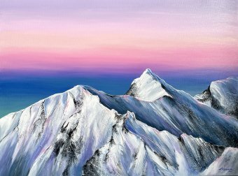 Pintura "Altitude silenciosa da luz", pintor Anna Shkolik acrilo tela de pintura na Jose Art Gallery