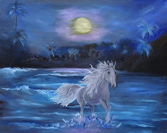 Stallion in the Moonlight