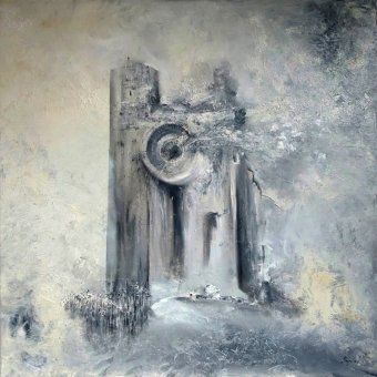 Painting "Blast" by painter Monika Muszyńska oil canvas at Jose Art Gallery