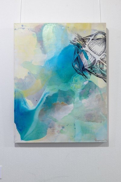 Дополнительное изображение 2: Абстракционизм Ню Живопись "Анатомия №7" живописец Alena Kuznetsova акрил холст 