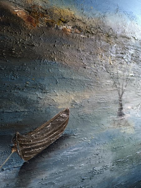 Дополнительное изображение 1: Абстракционизм Пейзаж Живопись "Расплавы" живописец Monika Muszyńska масло холст 