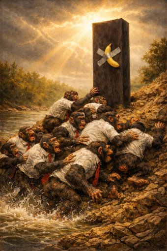 Digital Art "The Climb to Nothingness" by digital artist giancarlo bonini at Jose Art Gallery