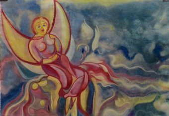 Живопись "Сказочный пейзаж", живописец Barindam Bose смешанная техника бумага в Jose Art Gallery