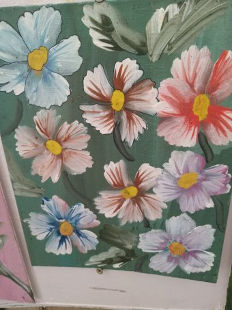 Painting "Whimsical Wildflowers in Pastel Hues" by painter TerraSunrise acrylic canvas at Jose Art Gallery