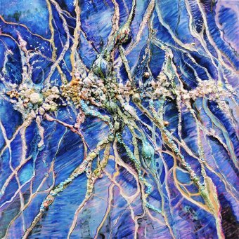 Pittura "Vene dell'oceano", pittore Olena Rudnieva olio tela alla Jose Art Gallery