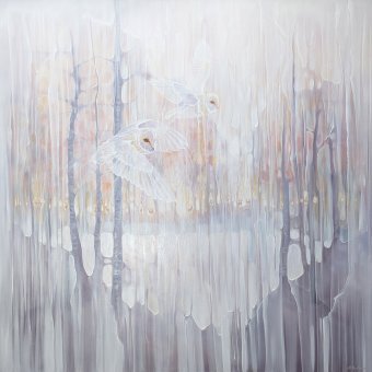 Pintura "De outro mundo", pintor Gill Bustamante óleo tela de pintura na Jose Art Gallery