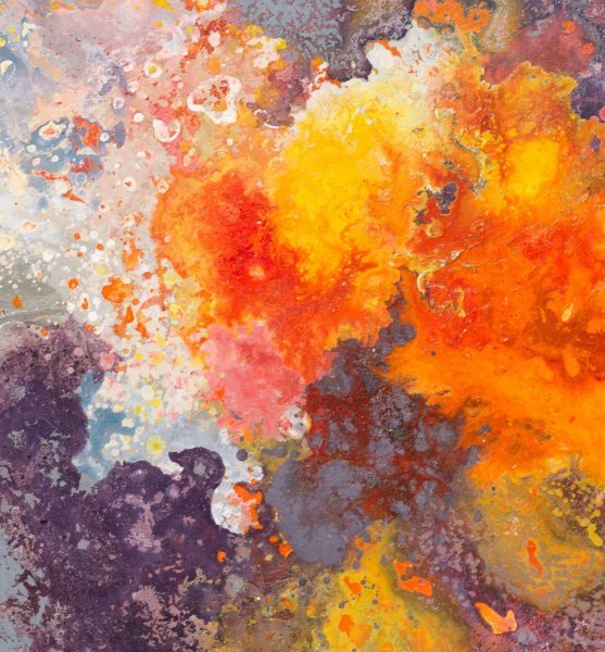 Дополнительное изображение 1: Абстракционизм Цветочный Живопись "Солнечная буря" живописец Alena Kuznetsova смешанная техника холст 