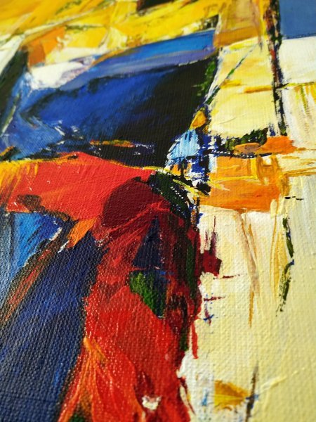 Additional view 5: Expressionism Portrait Painting Composition with a Hat by painter Alexander Aksyonov acrylic canvas 