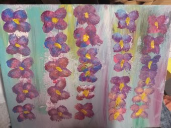Painting "Perennial echo" by painter TerraSunrise acrylic canvas at Jose Art Gallery