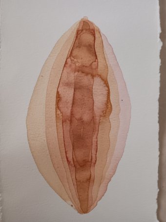 Malarstwo "Pochodzenie", malarz Bia Prado akwarela papier w Jose Art Gallery