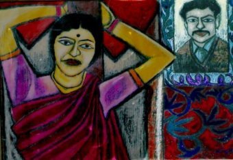 Живопись "Сельский романтизм", живописец Barindam Bose смешанная техника бумага в Jose Art Gallery