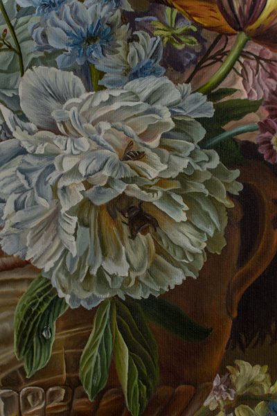 Additional view 1: Realism Still-Life Painting Timeless Beauty Realism Still Life by painter Valentyna Ivanova oil canvas 