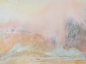 Pittura "Campo dei sogni 2", pittore Alena Kuznetsova tecnica mista tela alla Jose Art Gallery