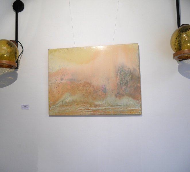 Additional view 4: Abstract Landscape Painting Field of Dream 2 by painter Alena Kuznetsova mixed method canvas 