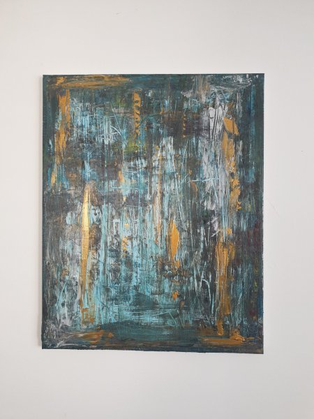 Forest Memory | abstract paint Painting by Eddie Davidov