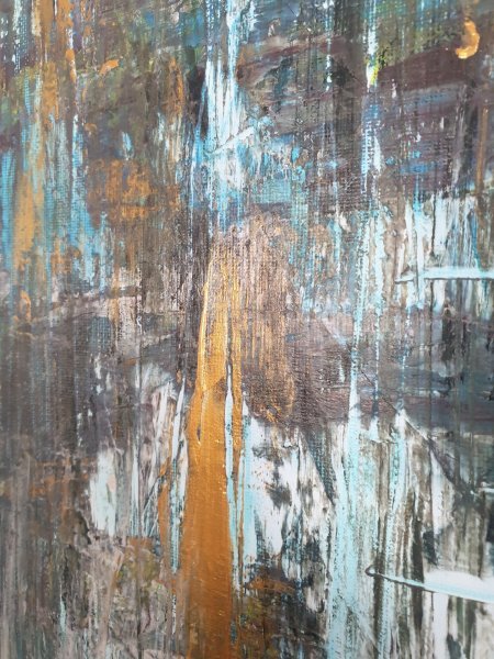 Forest Memory | abstract paint Painting by Eddie Davidov