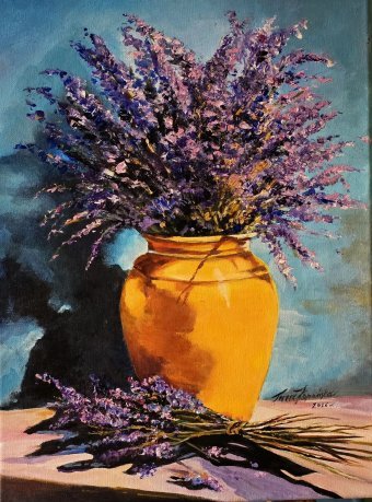 Purple Tranquility of Lavender Flowers