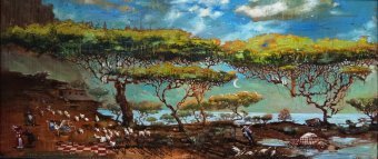 Painting "Un lieu pour s'évader (s'échapper)." by painter Serhiy Roy oil canvas at Jose Art Gallery
