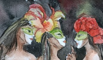 Живопис "Трійці", живописець Selena Sashina акварель холст в Jose Art Gallery