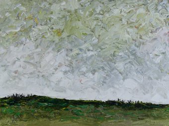 Painting "Paysage de tempête" by painter Andriy Klishin oil cardboard at Jose Art Gallery