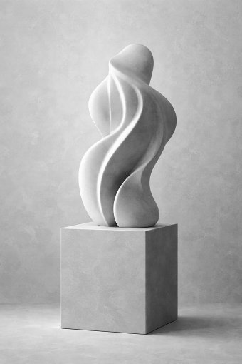 Sztuka cyfrowa "Cisza formy", artysta cyfrowy Justyna Obrycka w Jose Art Gallery