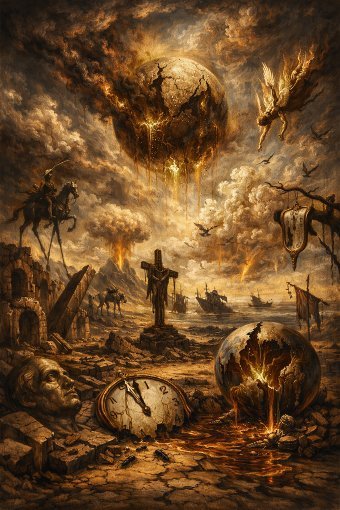 Arte digital "Fim", artista digital Justyna Obrycka na Jose Art Gallery