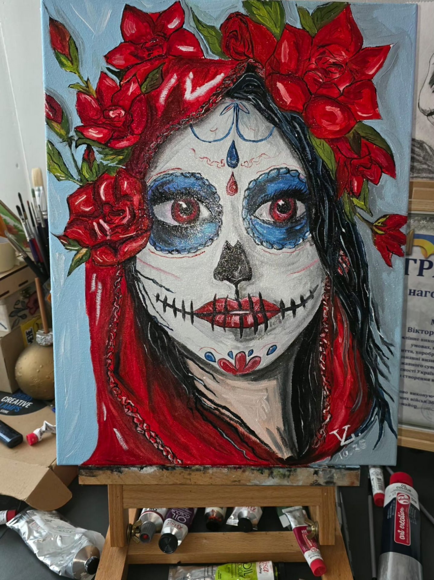 Katrina Drawing - VIKTORIA LOPATIUK - Jose Art Gallery