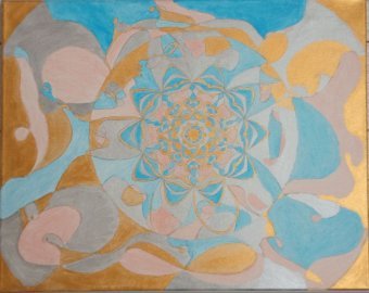 Pintura "Aurora pastel radiante", pintor MeaHau acrílico lienzo en Jose Art Gallery