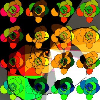 Digital Art "Movement of Forms" by digital artist Sergio Luiz Cerezer Benetti Sergio at Jose Art Gallery