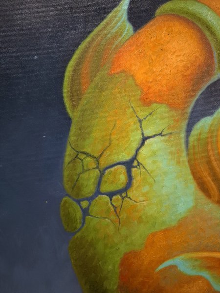 Additional view 3: Impressionism Genre Painting Juggler by painter Serhii Voichenko oil canvas 