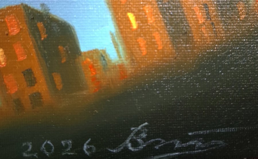 Additional view 5: Impressionism Genre Painting Juggler by painter Serhii Voichenko oil canvas 