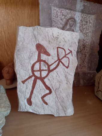 Скульптура "Резьба по дереву бронзового века", скульптор Adam Rosa Драгоценный материал в Jose Art Gallery