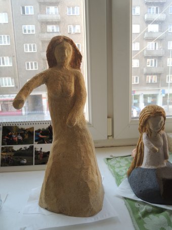 Sculpture "The girl of Minsk" by sculptor Adam Rosa Artificial stone at Jose Art Gallery