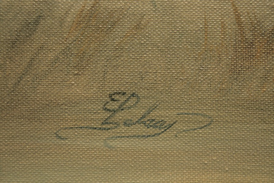 Additional view 1: Surrealism Animal Painting Defying Gravity by painter Ed Schaap oil canvas 