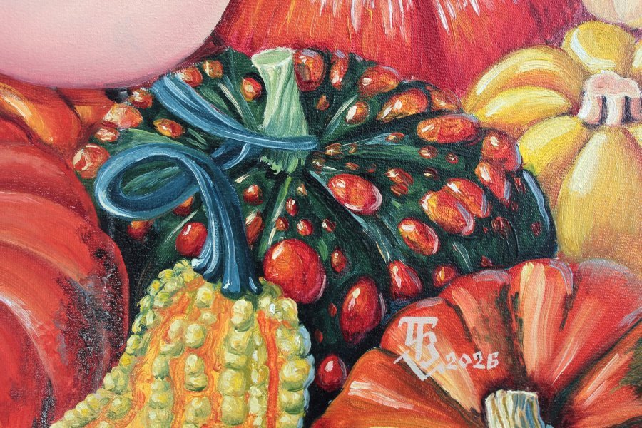 Additional view 5: Surrealism Nude Painting Pumpkin by painter Tetiana Bogdanova oil canvas 