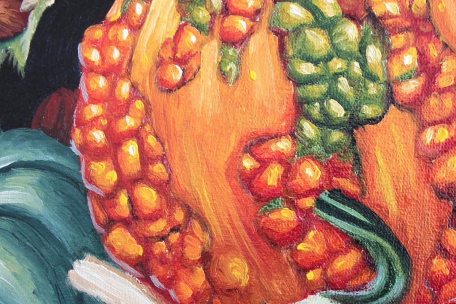 Additional view 7: Surrealism Nude Painting Pumpkin by painter Tetiana Bogdanova oil canvas 