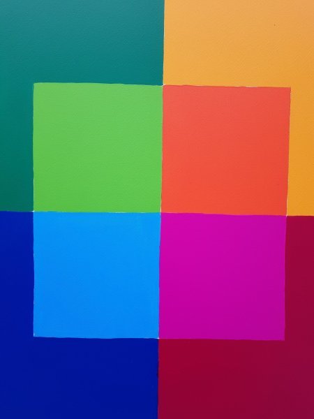 Additional view 6: Abstract Miniature Painting 20240608 by painter ARTUS acrylic canvas 