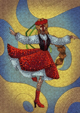 Цифровое искусство "Танец Наследия. Пиксельная Мозаика", цифровой художник Chococoffe в Jose Art Gallery