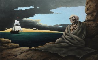 Painting "Help is on the way" by painter Oleg Baulin oil canvas at Jose Art Gallery