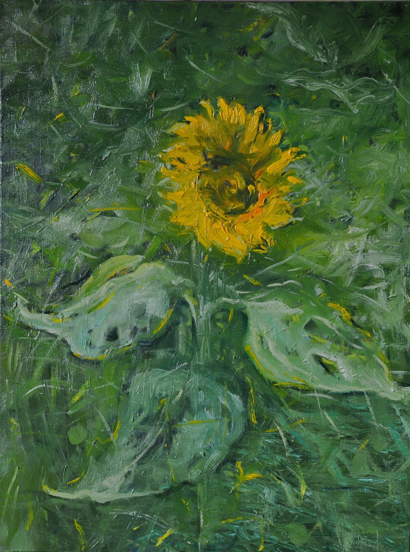 Sunflower Painting by Lyubomyr Khudyak Jose Art Gallery