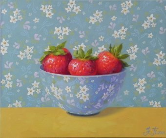 Painting "*Moment of Pleasure*" by painter NOVIKOVARTFAMILY oil canvas at Jose Art Gallery