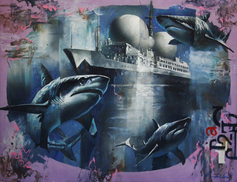 Additional view 1: Impressionism Marine Art Painting JOYOUS JOURNEY 5SP. by painter Dobrodiy Alexandr acrylic canvas 