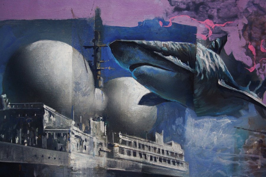 Additional view 3: Impressionism Marine Art Painting JOYOUS JOURNEY 5SP. by painter Dobrodiy Alexandr acrylic canvas 