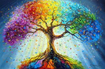 Pintura "Raíces del amor", pintor Olga Darchuk óleo lienzo en Jose Art Gallery