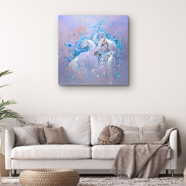 Additional view 6: Contemporary Art Animal Painting Equine Spell by painter Gill Bustamante oil canvas 